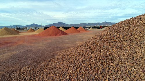 Landscaping rock and gravel